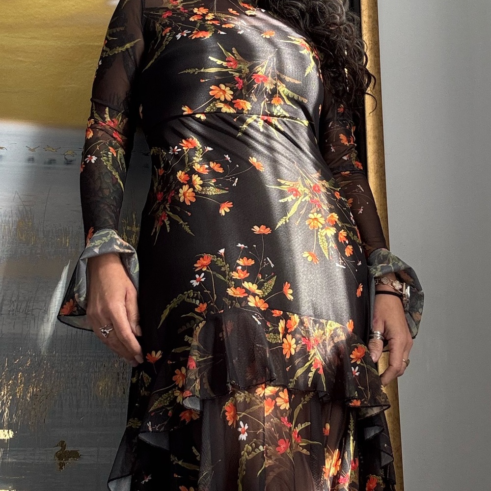 Floral Long Sleeve Dress